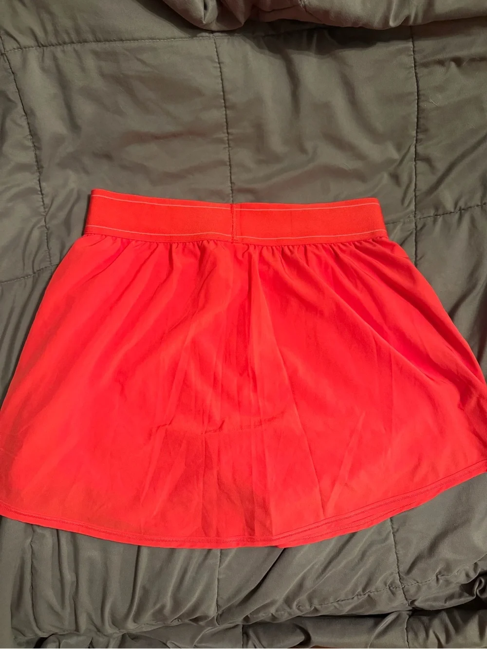 ALO Yoga Candy Red Match Point Tennis Skirt